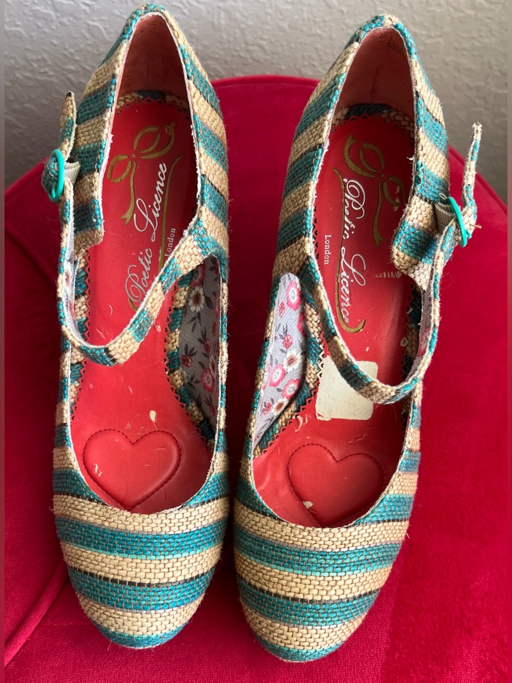 Poetic License The Right Stripes Mary Jane Pumps